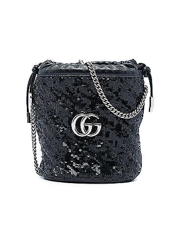 Gucci Small GG Marmont Sequined Diagonal Matelasse Calfskin Bucket Bag (view 1)