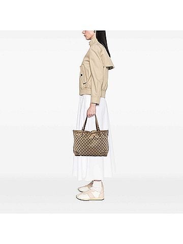 Gucci Medium GG Canvas Craft Tote (view 2)