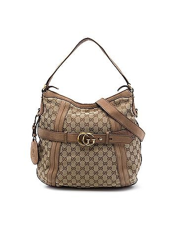 Gucci Medium GG Canvas Running Satchel (view 1)
