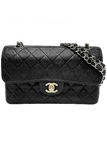 Chanel Chanel Matelassé 23 Shoulder Bag for Women, Chain Shoulder, Double Flap, Chain, Caviar Leather, Black, Gold Hardware (view 1)