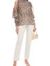 Maje Floral Multi Color Long Sleeve Blouse Size L - photo 1