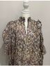 Maje Floral Multi Color Long Sleeve Blouse Size L - photo 6