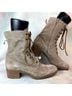 Celtic & co. 100% Suede Tan Boots Size 10 - photo 4