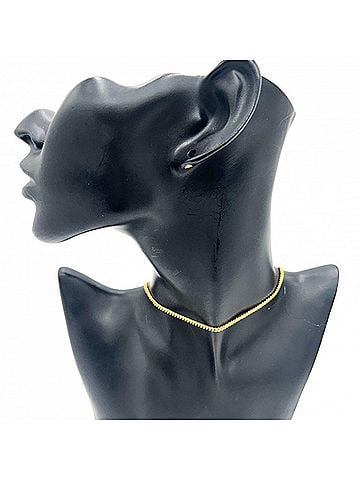 Chanel Chanel necklace for women, chain accessory, simple design, adjustable clasp, Coco Mark, CHANEL GP 98A gold, approximately 6.8g, 1998. (view 2)