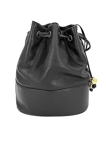 Chanel Chanel handbag for women, Coco Mark, drawstring bag, charm, shoulder CHANEL caviar leather, black, gold hardware. (view 2)