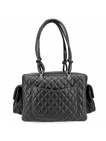 Chanel Chanel handbag for women, Cambon line, multi-pocket, Matelassé, Coco Mark, shoulder bag, tote CHANEL lambskin, black, silver hardware. (view 2)