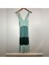 Slate & Willow 100% Polyester 100% Polyester Color Block Blue Green Casual Dress Size S - photo 7