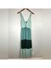 Slate & Willow 100% Polyester 100% Polyester Color Block Blue Green Casual Dress Size S - photo 4