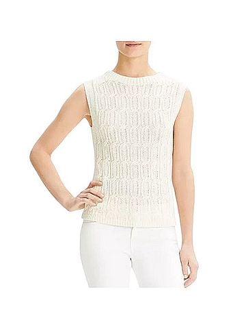 Theory Fit Cable Shell Sweater Pullover Sweater (view 1)