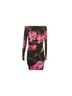 Gestuz Floral Black Pink Yellow Cocktail Dress Size M - photo 5