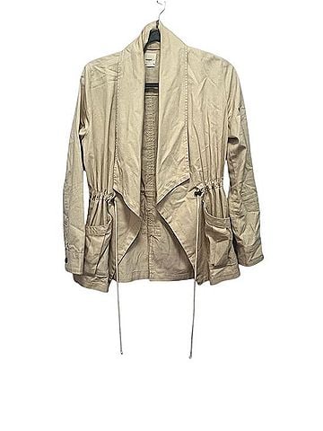 Harper Light Cream Utility Drawstring Open Jacket Jacket (view 1)