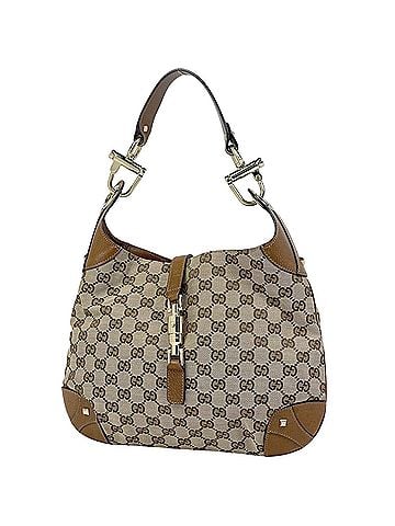 Gucci Gucci New Jackie Line Shoulder Bag, GG Pattern, Canvas, Beige/Brown, 120888, Women's (view 1)