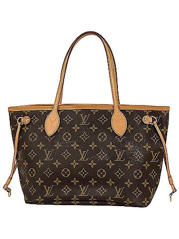 Louis Vuitton Louis Vuitton Neverfull PM handbag, Monogram Brown, M40155, for women. (view 1)