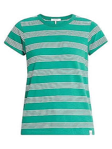 Rag & Bone The Striped Baby Tee Short Sleeve T-Shirt (view 1)