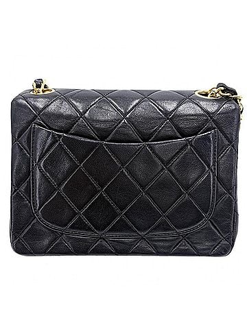 Chanel Chanel Mini Matelasse Shoulder Bag for Women, Chain Turnlock Closure, Bag, Crossbody Vintage, Coco Mark, Lambskin, Black, Gold Hardware (view 2)