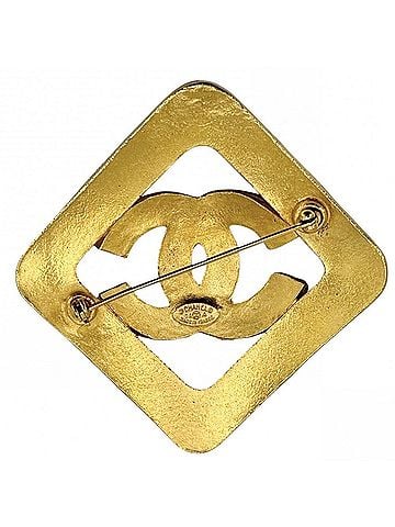 Chanel Chanel Brooch for Women, Coco Mark, Vintage Accessory, CHANEL GP 94A Gold, Approx. 27.1g, 1994 (view 2)
