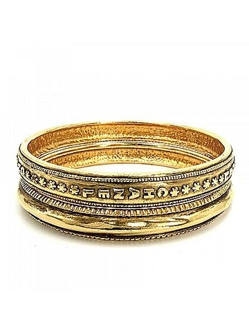 Chanel Chanel Bangle, Women's, Logo, Double Strand, Accessory Bracelet, Vintage, CHANEL GP Gold, Approx. 62.2g (total) (view 1)
