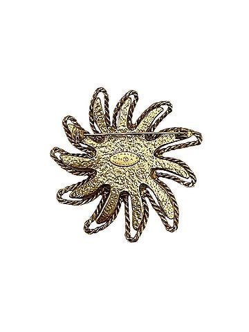 Chanel Chanel Brooch for Women, Sun Motif, Coco Mark, Accessory, CHANEL GP 94A Gold, Approx. 25.3g, 1994 (view 2)
