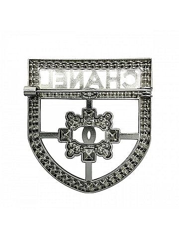Chanel Chanel Brooch for Women, Emblem, Coco Mark, Accessory, CHANEL, Rhinestone, D21K Silver, Approx. 10.6g, 2021 (view 2)
