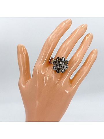 Chanel Chanel Women's Ring, Coco Mark Accessory, CHANEL GP Rhinestone, Approx. B15A, 8.3g, 2015 (view 2)