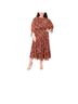 MSK Paisley Red Casual Dress Size XXL - photo 1