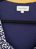 Privacy Please Polka Dots Blue White Long Sleeve Blouse Size S - photo 4