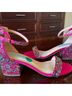 Betsey Johnson Multi Color Sandals Size 7 1/2 - photo 3