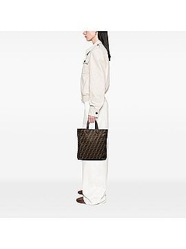 Fendi Zucca Canvas Vertical Shopping Tote (view 2)