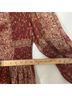Aura Paisley Red Casual Dress Size S - photo 8
