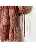 Aura Paisley Red Casual Dress Size S - photo 9