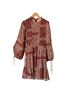 Aura Paisley Red Casual Dress Size S - photo 1