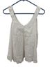 August Silk White Sleeveless Top Size L - photo 1