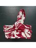 Lucy Paris Print Red White Tank Top Size M - photo 4