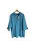 Maggie Barnes Blue Button-Down Shirt Size 2X - photo 1
