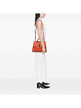 Gucci Medium Calfskin Bamboo Daily Satchel (view 2)