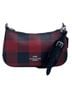 Coach Checkered-gingham Red Black Leather Crossbody Bag One size - photo 1