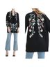 Maje Floral Black Green Cardigan Size S - photo 1