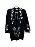 Maje Floral Black Green Cardigan Size S - photo 2