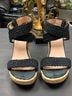 Stuart Weitzman Black Tan Wedges Size 8 - photo 3