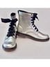 Vices Silver Ankle Boots Size 10 - photo 3