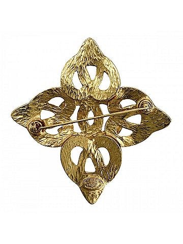 Chanel Chanel Brooch for Women, Coco Mark, Vintage Accessory, CHANEL GP 97P Gold, Approx. 26.1g, 1997 (view 2)