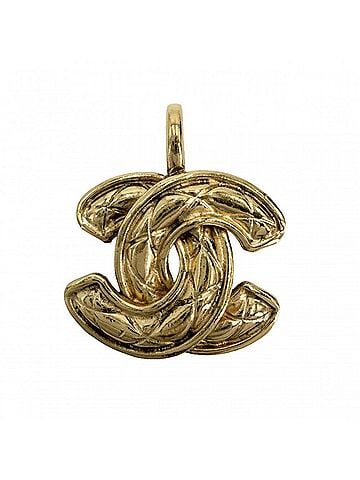 Chanel Chanel pendant top for women, Matelassé design, Coco Mark, CHANEL GP gold, approximately 10.0g (view 1)