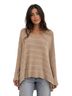 Free People Stripes Brown Pullover Sweater Size XS - photo 1