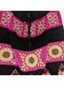 Anthropologie Floral Black Ivory Pink Gold Skort Size 6 - photo 4