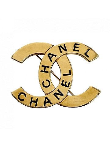 Chanel Chanel Brooch for Women, Logo, Coco Mark, Vintage Accessory, CHANEL GP 98P Gold, Approx. 17.0g, 1998 (view 1)