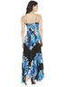 Parker Floral Blue Black White Active Dress Size S - photo 2