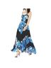 Parker Floral Blue Black White Active Dress Size S - photo 1