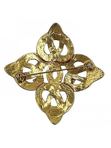 Chanel Chanel Brooch for Women, Coco Mark, Vintage Accessory, CHANEL GP 97P Gold, Approx. 25.9g, 1997 (view 2)