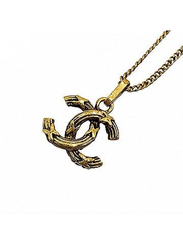 Chanel Chanel Necklace for Women, Coco Mark, Vintage Accessory, CHANEL GP, Approx. 4.3g (view 1)