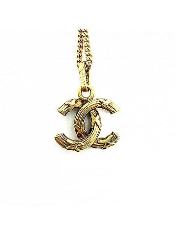 Chanel Chanel Necklace for Women, Coco Mark, Vintage Accessory, CHANEL GP, Approx. 4.3g (view 2)